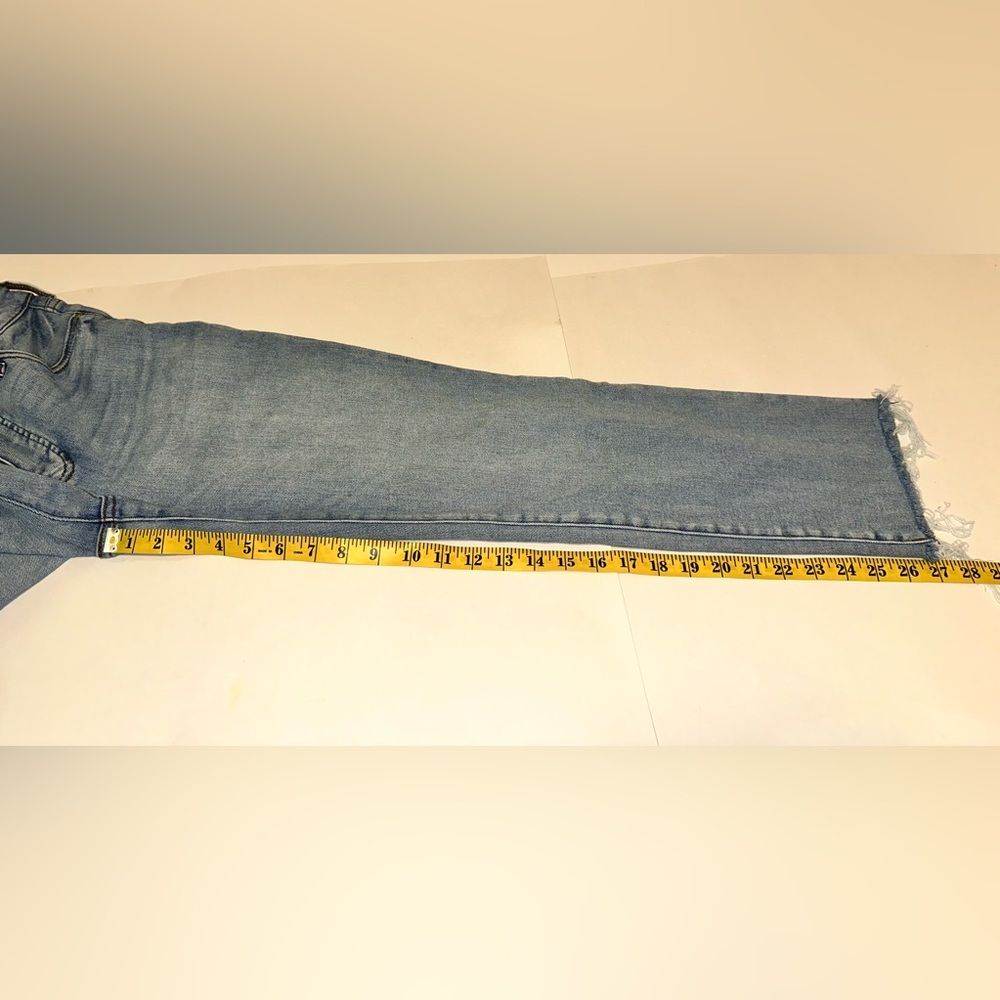 Kut From The Kloth Reese Ankle Straight Leg‎ Denim Raw Hem Jeans Women’s Size 4 - Picture 7 of 9